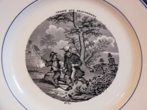 Assiette ancienne gien la - assiette,