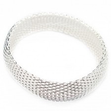Bracelet large en argent pour