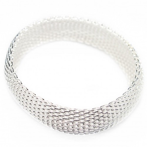 Bracelet large argent pour - argent,