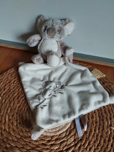 Doudou koala gris beige blanc - koala,