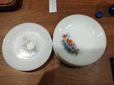 Lot de 9 Assiettes à dessert Arcopal Motif Anémones et 2 assiettes Motif roses