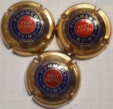 3 capsules de champagne Pommery n°117 Couleurs Différentes 