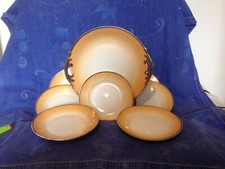 Joli service a dessert en porcelaine 7 pièces vers 1900 , 1920