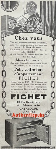Publicite fichet petit coffre - petit,