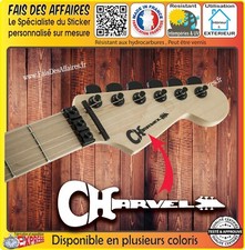 sticker autocollant Charvel GUITARE GUITAR HEADSTOCK rock decal