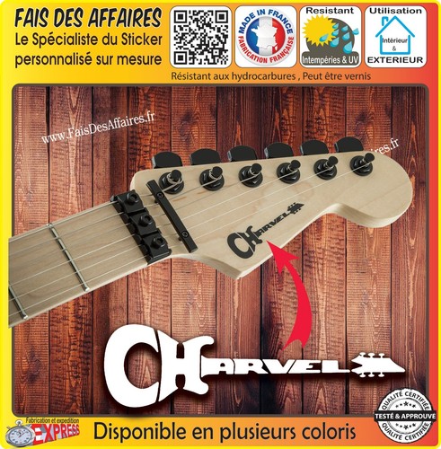Sticker autocollant charvel - autocollant,