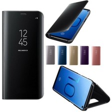 housse XIAOMI MI A3 etui coque flip cover chromé rabat miroir cover view