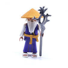 PLAYMOBIL * SAMOURAIS * Vieil Homme Asiatique Barbe Blanc Serie 27 Figures 71760