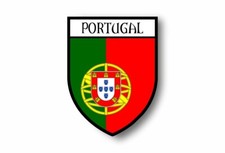 Autocollant sticker voiture moto blason ville drapeau portugal portugais