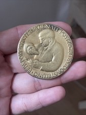Rare Médaille Argent Massif 925 Poinçon POSTZEGELTENTOONSTELLING TIMBRE Vermeil