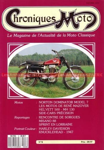 Chroniques moto norton 500 - chroniques,
