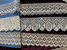 XIXème - DENTELLE ANCIENNE - 3 modèles différents dentelle aux fuseaux