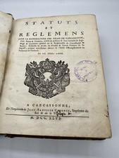 Statuts et règlemens pour la manufacture des draps de Carcassonne, Cité, Saptes