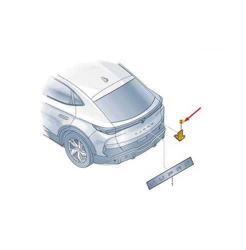 Cupra tavascan badge coffre - de,