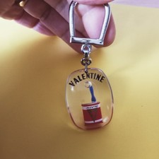 Porte clé bourbon mobile VALENTINE en résine