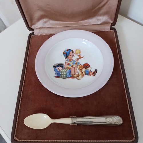 Ancienne assiette bébé - assiette,