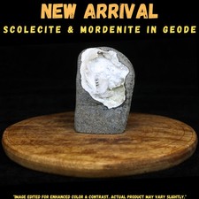 Spray scolecite naturel 106 g avec quartz MM, améthyste, apophyllite et heula...