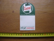 Publicite Etiquette vidange HUILE CASTROL Moteur Boite Pont Graissage AUTOMOBILE
