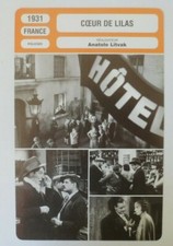 Carte fiche cinema - carte, 1931