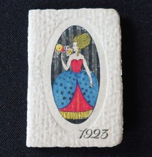 Calendrier de poche 1923 Imprimerie DESCAVES MEAUX Calendar Almanach 3