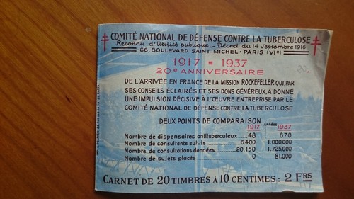 1937 carnet timbres - de,