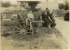 PHOTO ANCIENNE - VINTAGE SNAPSHOT - MILITAIRE CANON DORMANS MARNE VOITURE - CAR