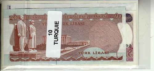 Lot billets de - de, banque