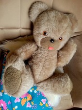 ANCIEN OURS MARRON EN PELUCHE TOUT DOUX VINTAGE