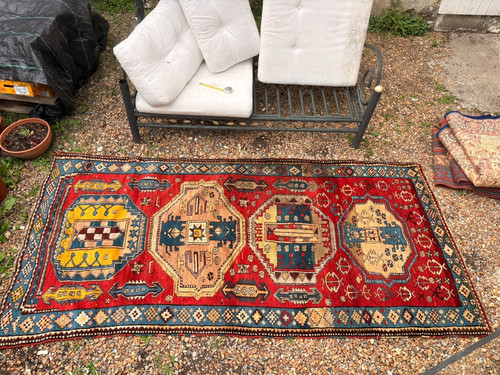 Tapis ancien kazak - ancien, caucassien