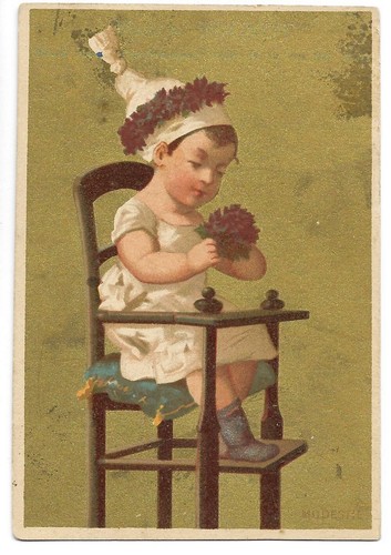 Bébé chaise fleur chromo - -,