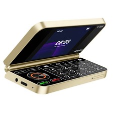 Avizar Téléphone Portable pliable 2G Double écran double SIM Batterie 1350mAh