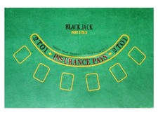 Tissu de table de poker pour poker 60 x 90 cm, tapis de poker, housse de tabl...