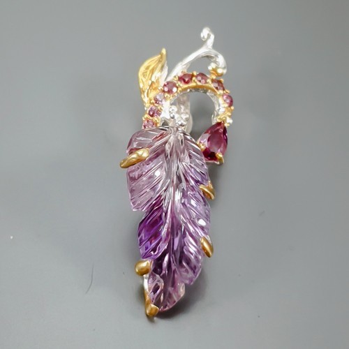 Pendentif fait main argent - pendentif, en