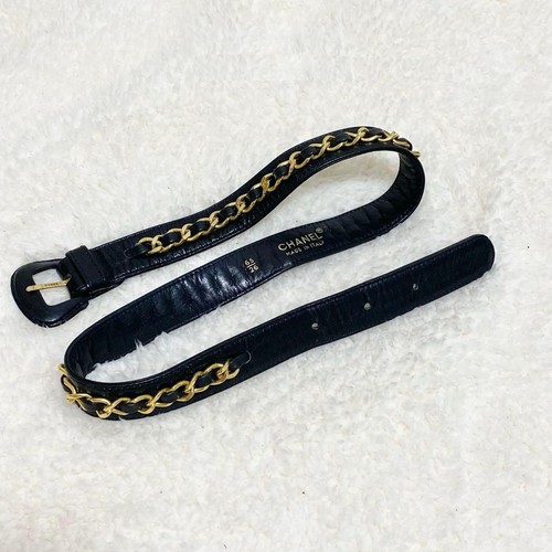 Ceinture chaîne chanel - chaîne, cuir
