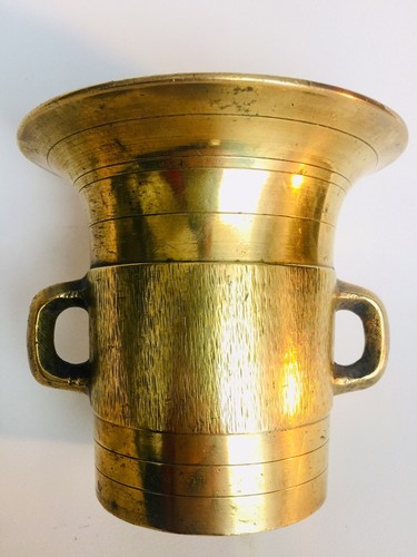Mortier bronze et - mortier, son