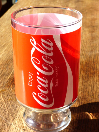 Vase verre coca cola - vase, en