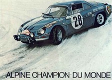 Catalogue brochure Alpine A110 Berlinette 1971 France (Palmarès  1969-1971)