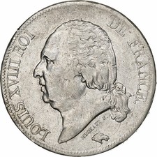 France, Louis XVIII, 5 Francs
