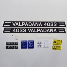 Kit Autocollants de Remplacement Compatible Valpadana 4033 Tracteur Stickers