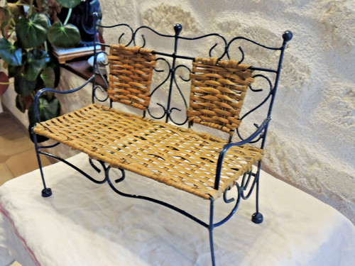 Banc pour poupée - ancienne, à