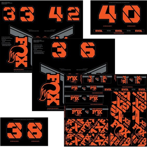 Kit stickers fox fourche et - -,