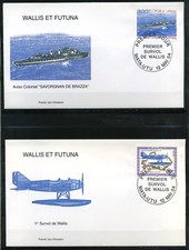 Enveloppes 1er jour Premier survol de Wallis   cachet de 2003