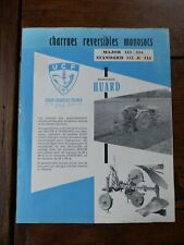 prospectus catalogue agricole : charrues réversibles monosocs HUARD