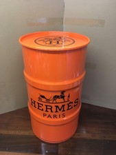 Baril déco HERMES métal 60