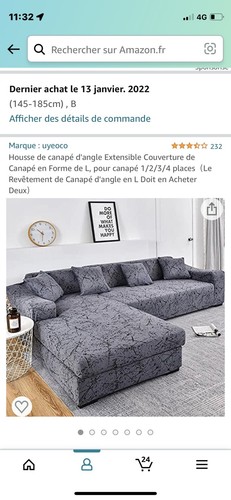 Housse canapé angle - canapé, d'angle