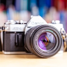 Canon AT-1 + Zoom 70-210mm f/4-5.6 FD +Filtre + Pile Neuve AT1 !! Super Offre !!