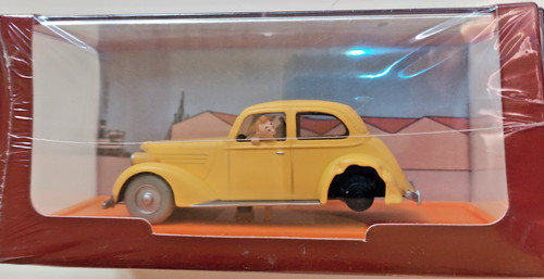 Tintin voiture accidentée - tintin,