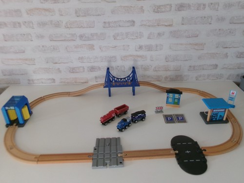 Circuit train voitures - train, en