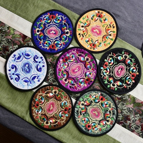 10pcs chinois faux - chinois, brodé