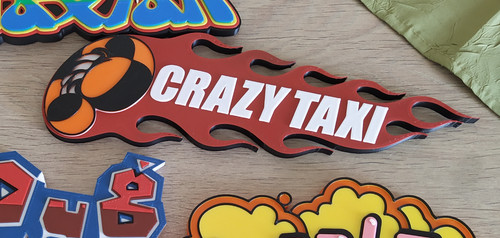 Enseigne crazy taxi - enseigne,